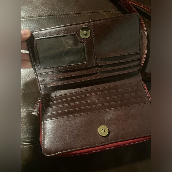 Vintage Maggi B Tropical Tapestry Wallet Purse Crossbody Bag Unique - Picture 5 of 11